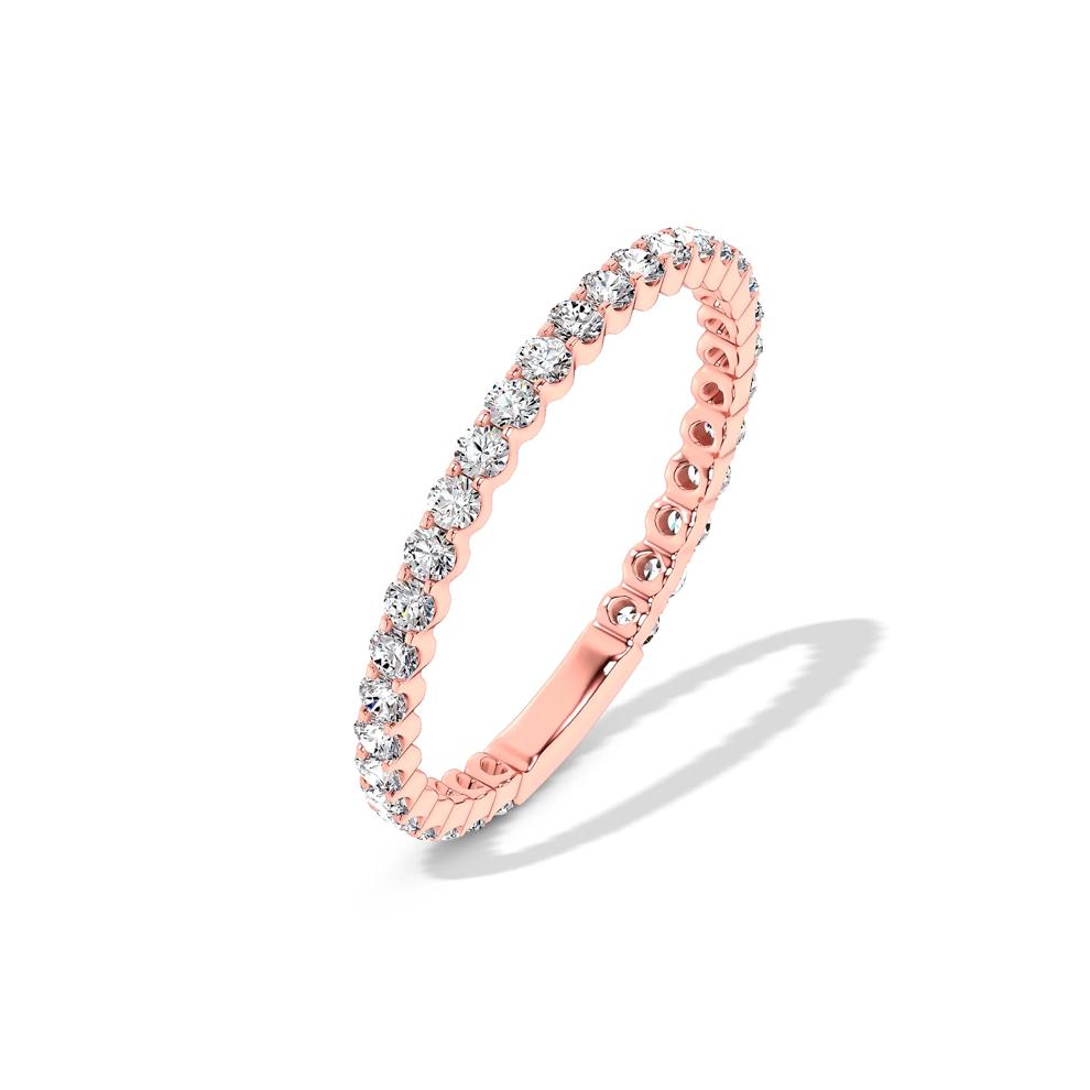 Lab Grown Diamond Sizeable Eternity Band in 14K Rose Gold (1/2 ct. tw.) – Image 4 of 4