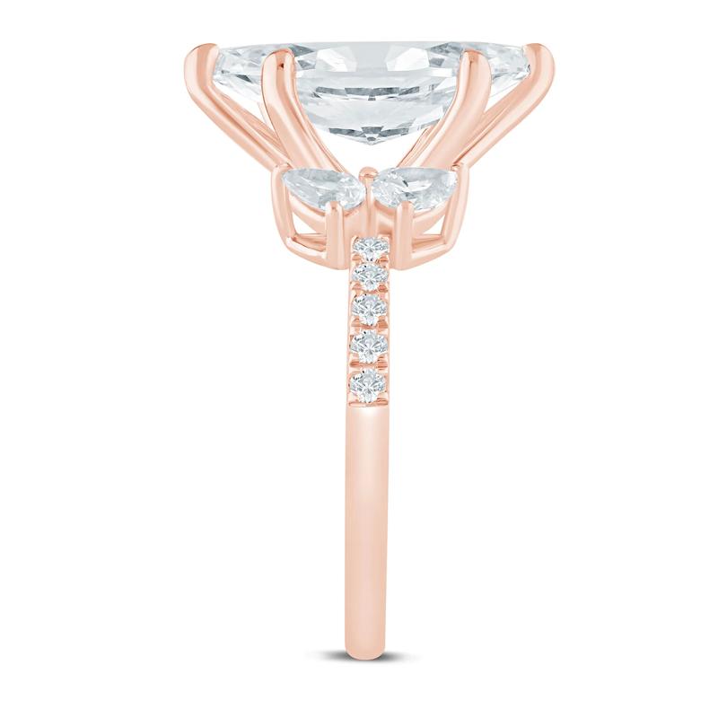 Lab Grown Diamond Marquise Engagement Ring in 14K Rose Gold &#40;3 5/8 ct. tw.&#41; – Image 3 of 3