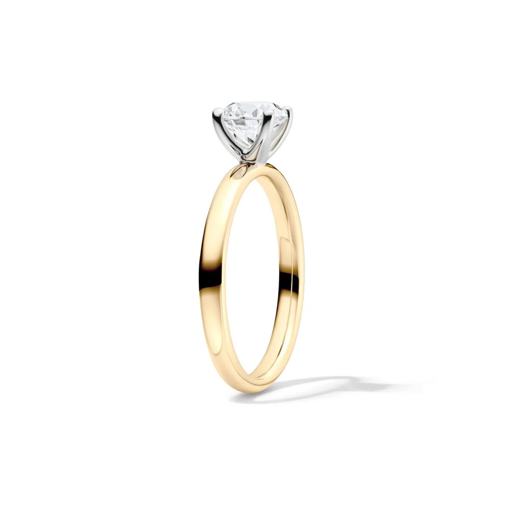 Diamond Round Brilliant Cut Solitaire Engagement Ring in 14K Yellow Gold (1 ct.) – Image 3 of 5