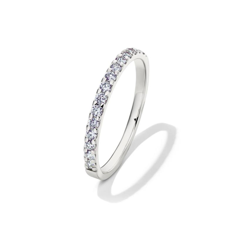 Lab Grown Diamond Wedding Band in 14K White Gold &#40;1/4 ct. tw.&#41; – Image 4 of 4