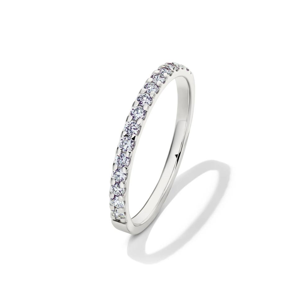 Lab Grown Diamond Wedding Band in 14K White Gold (1/4 ct. tw.) – Image 4 of 4