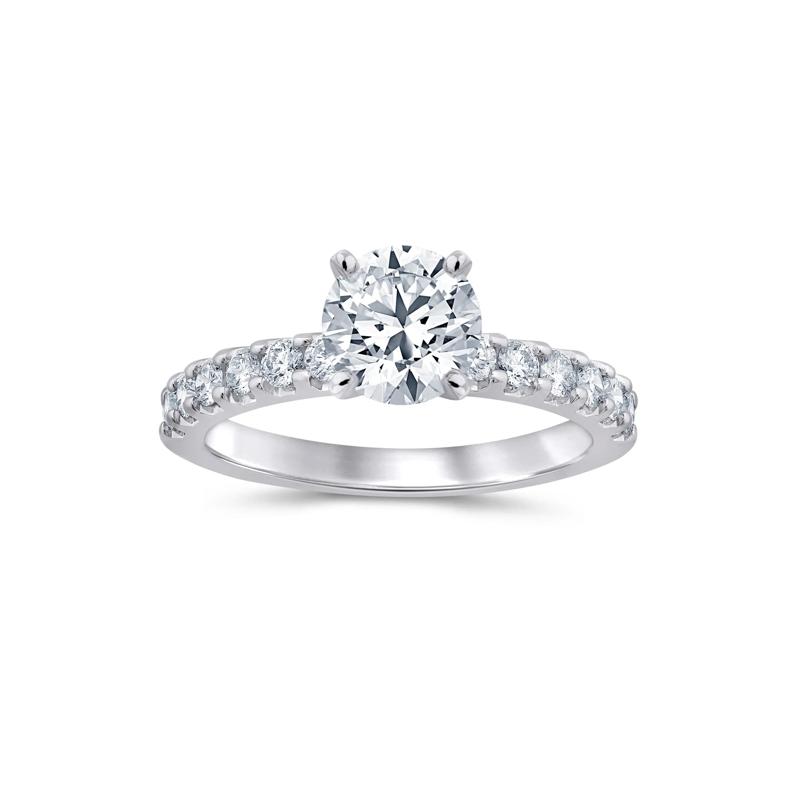 1/2 ct. tw. Diamond Semi-Mount Engagement Ring in Platinum &#40;Setting Only&#41; – Image 1 of 6