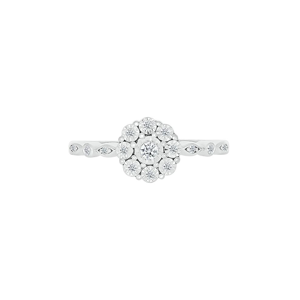 Diamond Promise Ring in Sterling Silver (1/10 ct. tw.) – Image 5 of 5