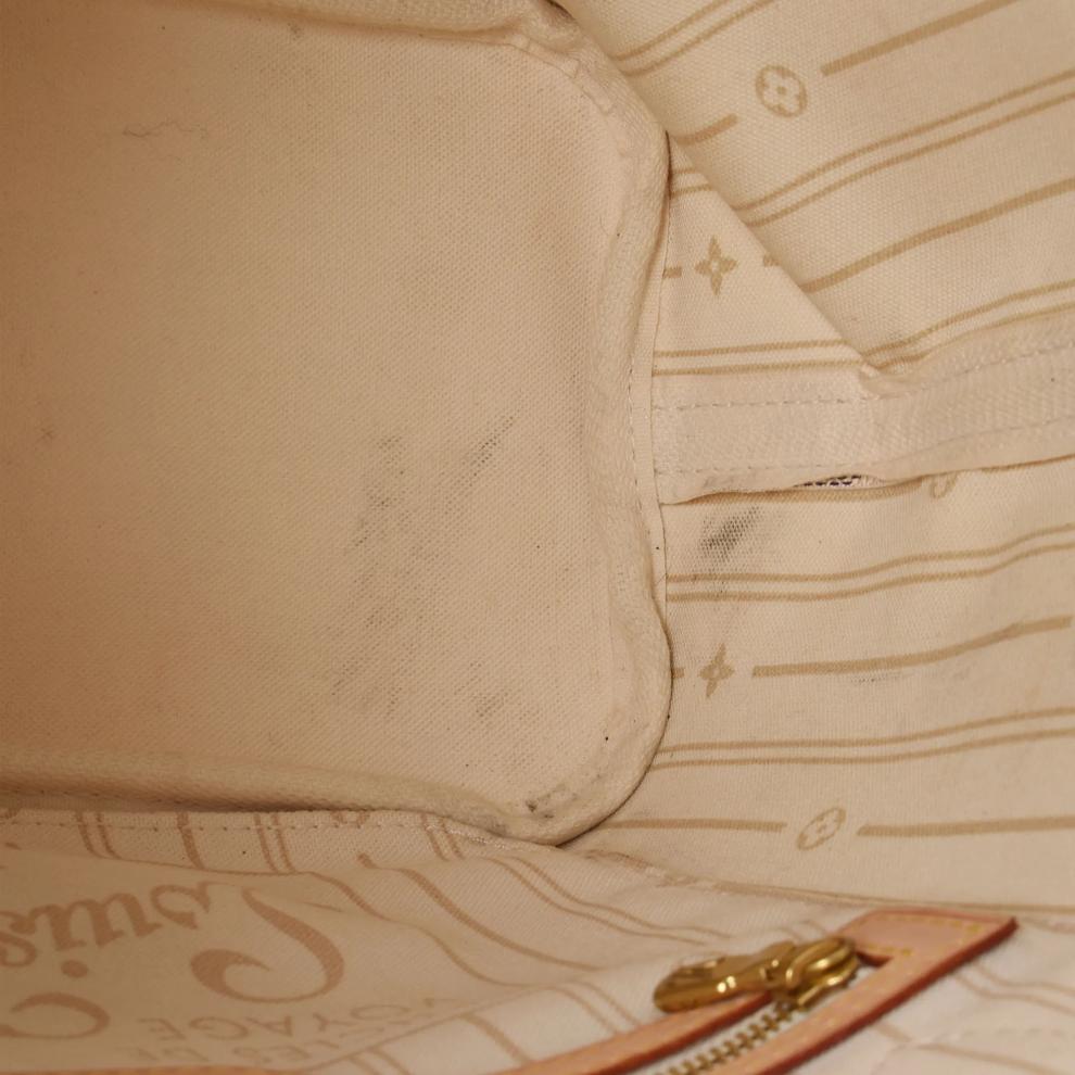 Pre-Owned Louis Vuitton Neverfull PM Damier Azur Tote – Image 8 of 8