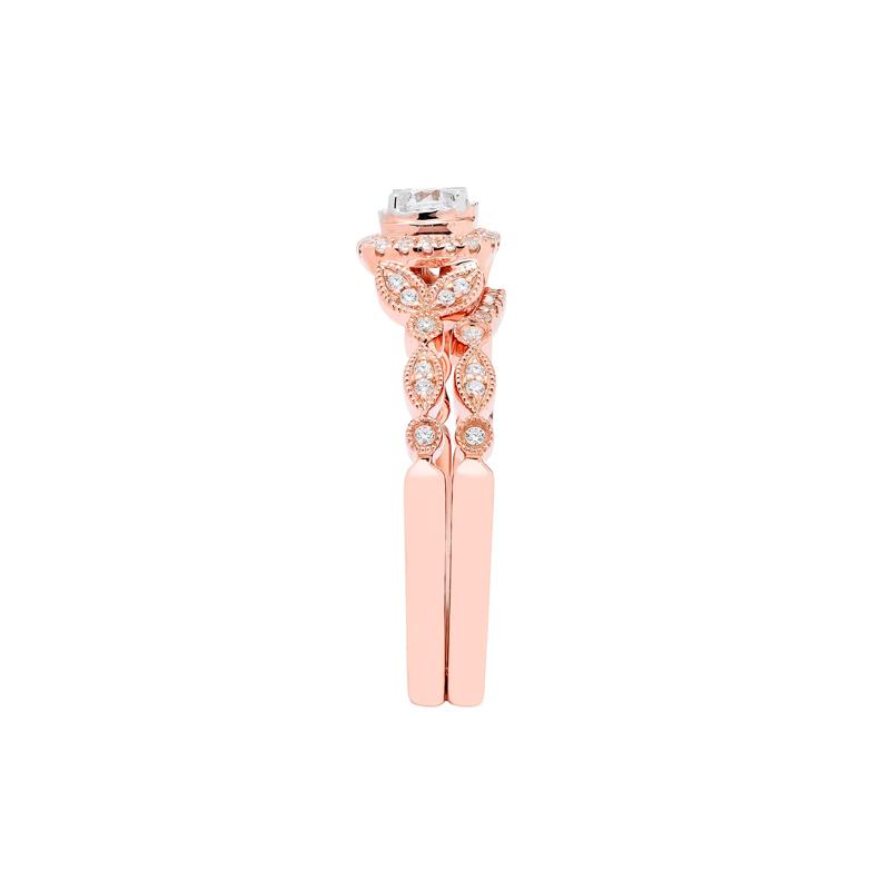 Diamond Engagement Set in 10K Rose Gold &#40;3/8 ct. tw.&#41; – Image 3 of 4