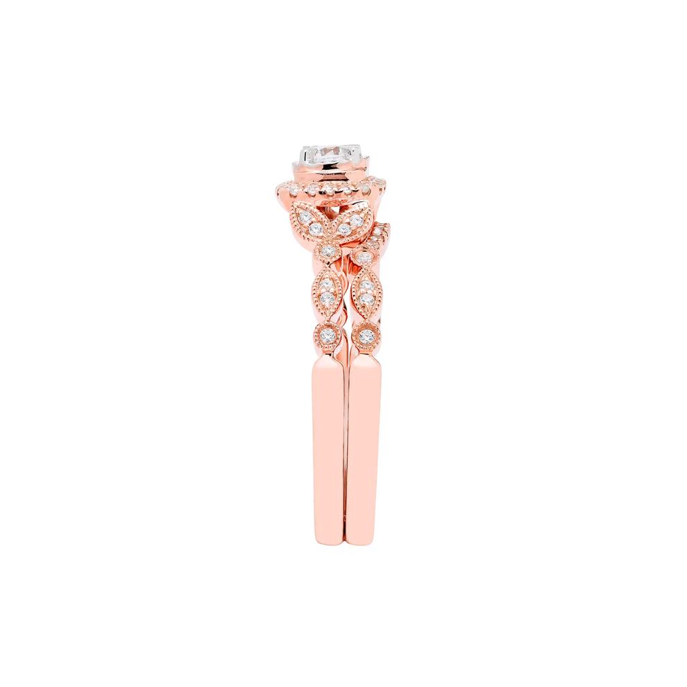 Diamond Engagement Set in 10K Rose Gold (3/8 ct. tw.) – Image 3 of 4