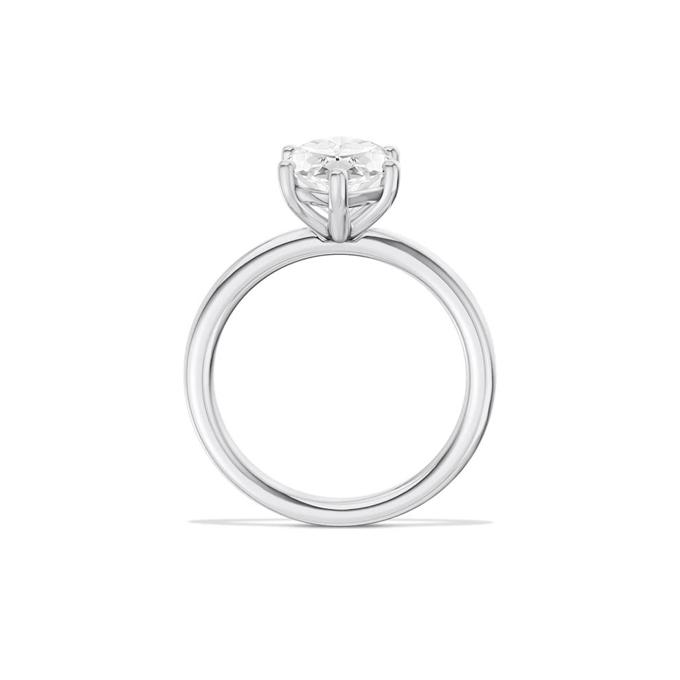 Lab Grown Diamond Solitaire Marquise Engagement Ring in 14k White Gold (3 ct.) – Image 2 of 4