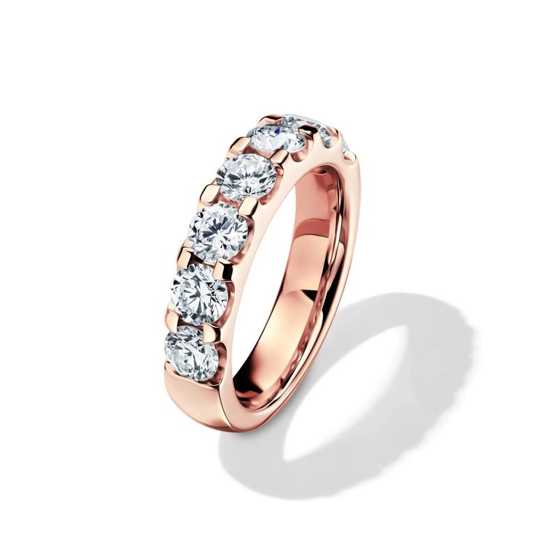  Lab Grown Diamond Seven-Stone Anniversary Band in 14K Rose Gold &#40;2 ct. tw.&#41; – Image 4 of 4