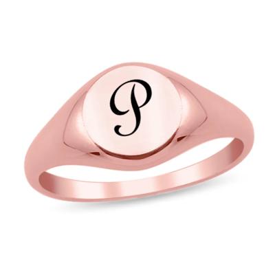 Engravable Heart Signet Ring