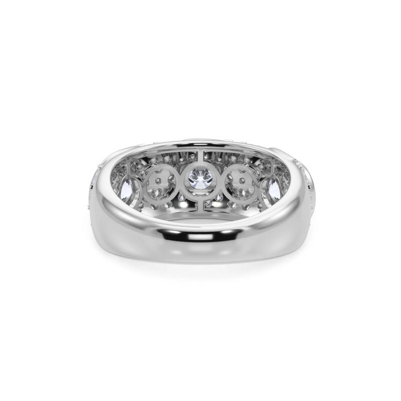 Diamond Milgrain Anniversary Band in 14K White Gold &#40;2 3/4 ct. tw.&#41; – Image 4 of 5