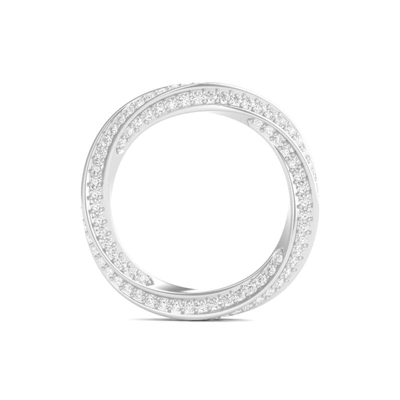 Diamond Helix Eternity Band in Platinum &#40;1 ct. tw.&#41; – Image 2 of 3