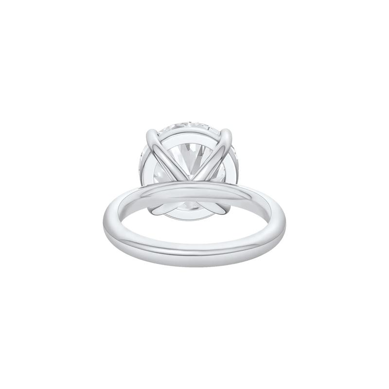 Lab Grown Diamond Round Solitaire Ring in Platinum &#40;7 ct.&#41; – Image 4 of 4