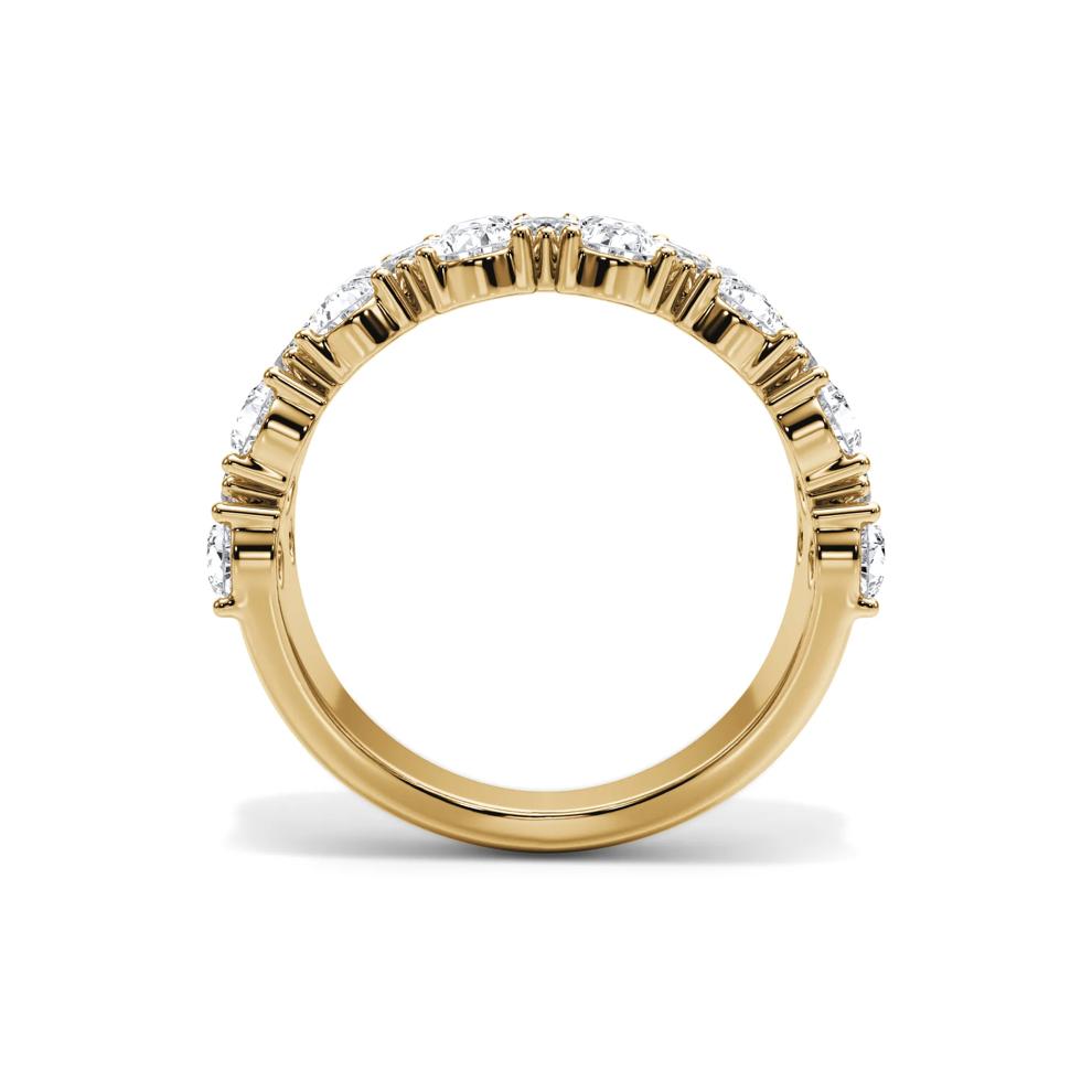 Diamond Multi-Row Anniversary Band in 14K Yellow Gold (3 ct. tw.) – Image 2 of 4