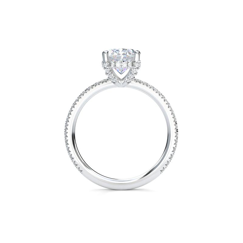 Oval Center Diamond Engagement Ring in Platinum &#40;2 3/8 ct. tw.&#41; – Image 2 of 5