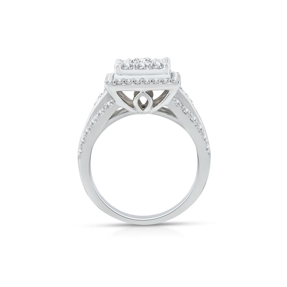 Diamond Composite Engagement Ring in 10K White Gold (2 ct. tw.)  – Image 2 of 3