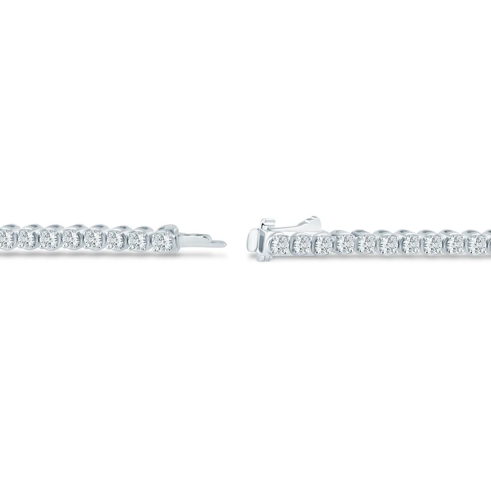 Diamond Tennis Bracelet in 10K White Gold (5 ct. tw.) – Image 2 of 2