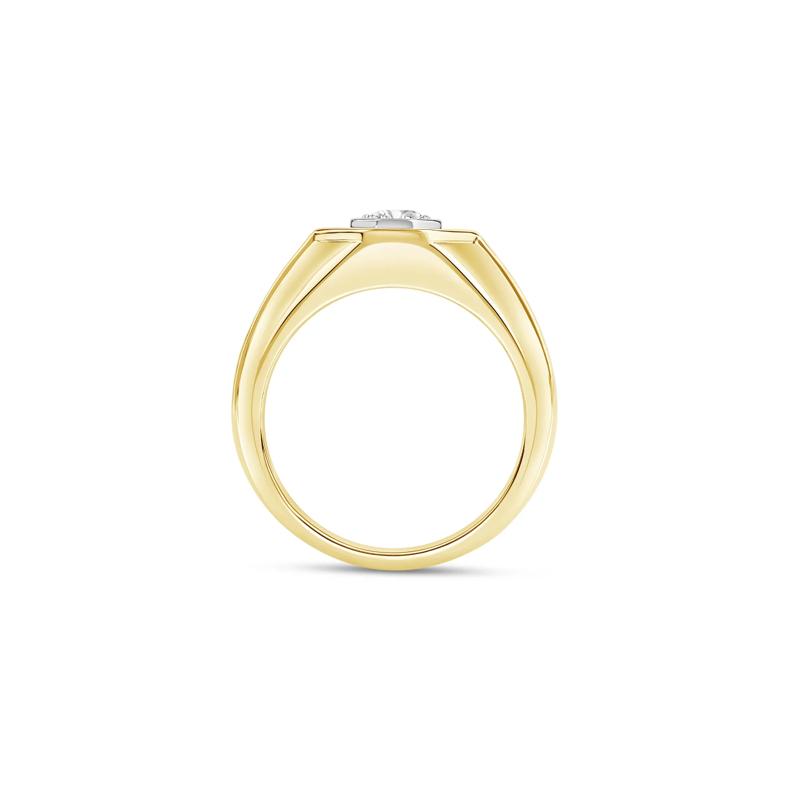 Men&#39;s Octagonal Diamond Ring in 14K Yellow Gold – Image 2 of 4