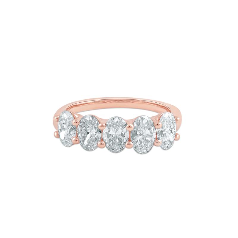 Lab Grown Diamond Anniversary Band in 14K Rose Gold &#40;2 ct. tw.&#41; – Image 1 of 7