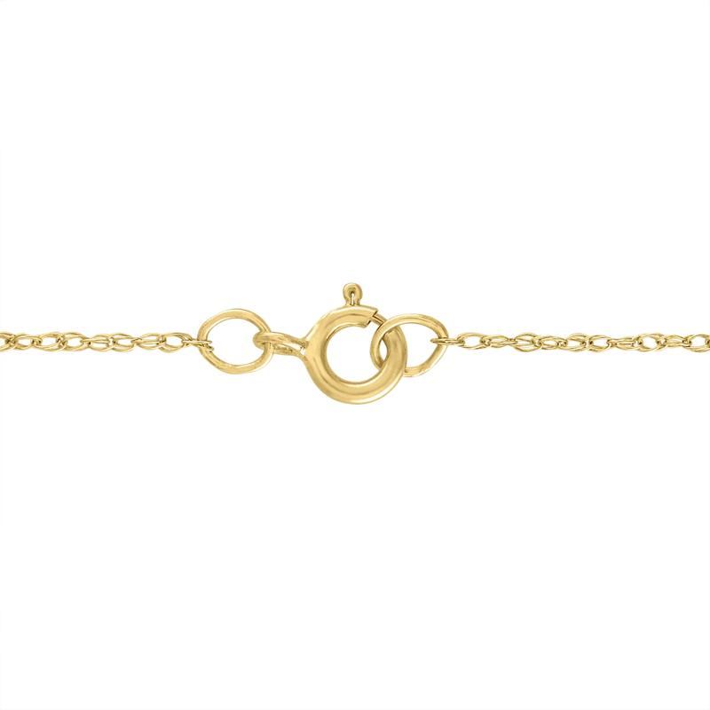 Double Row Bar Pendant with Diamond Accents in 14K Yellow Gold – Image 3 of 3