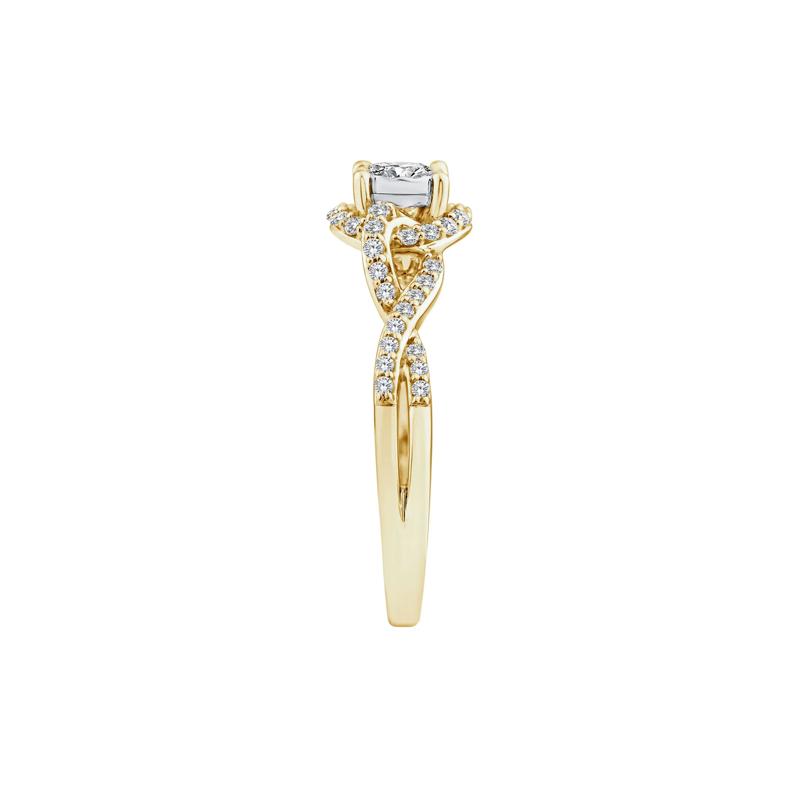 Lab Grown Diamond Promise Ring in 10K Yellow Gold &#40;1/2 ct. tw.&#41; – Image 3 of 3