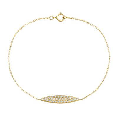 Diamond Bracelet in 10K Yellow Gold (1/5 ct. tw.)