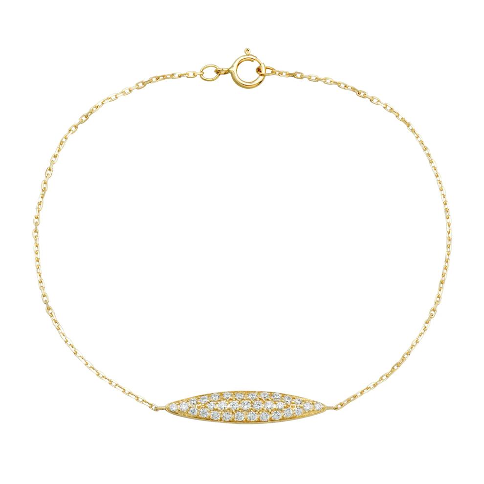 Diamond Bracelet in 10K Yellow Gold (1/5 ct. tw.) – Image 1 of 2