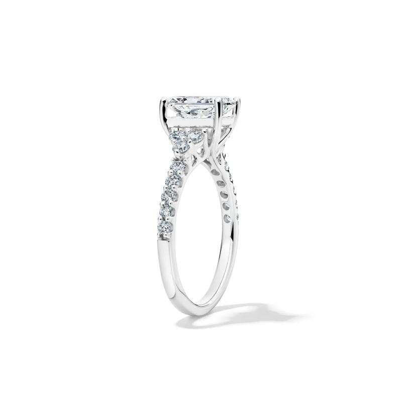 Lab Grown Diamond Radiant-Cut Engagement Ring in 14K White Gold (2 ct. tw.) – Image 3 of 4