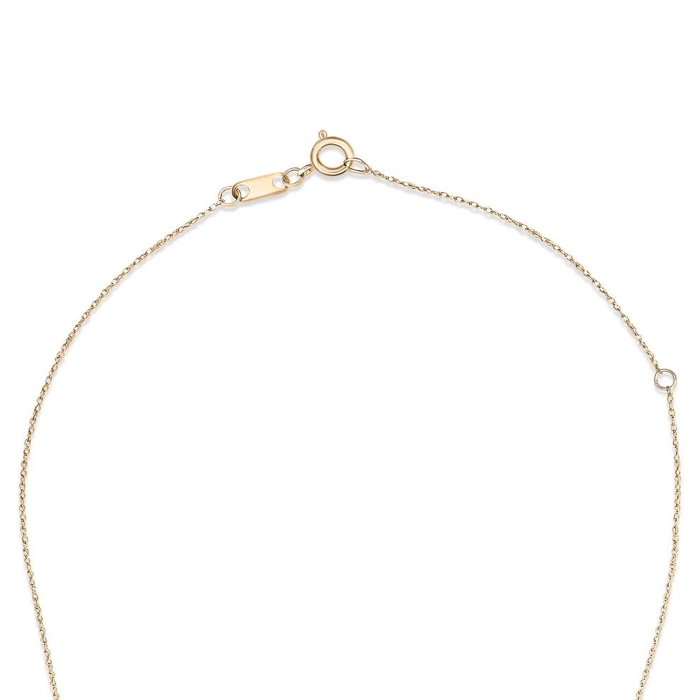 Opal &amp; Diamond Halo Pendant Necklace in 10K Yellow Gold (1/5 ct. tw.) – Image 2 of 4