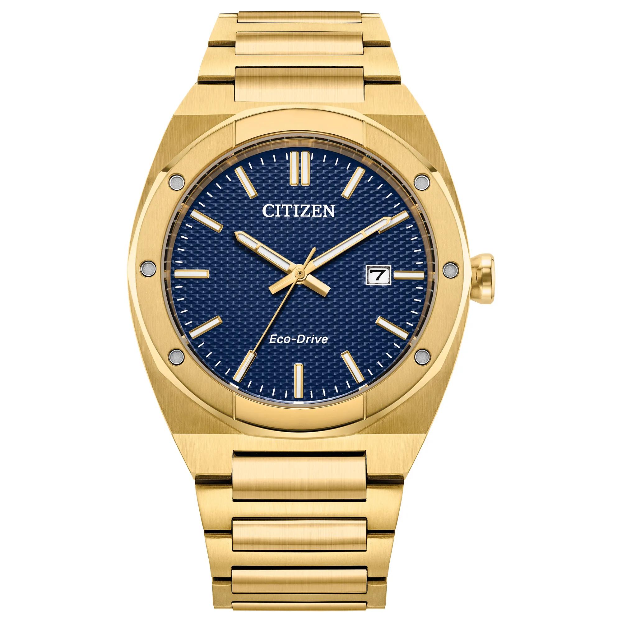 Citizen® Eco™ Gent's Sport Watch in Gold-Tone Stainless Steel
