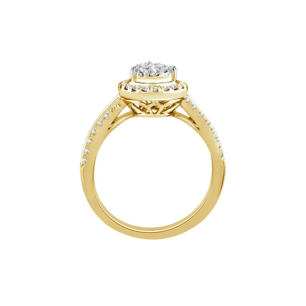 Diamond Composite Engagement Ring in 14K Yellow Gold (3/4 ct. tw.) – Image 2 of 3