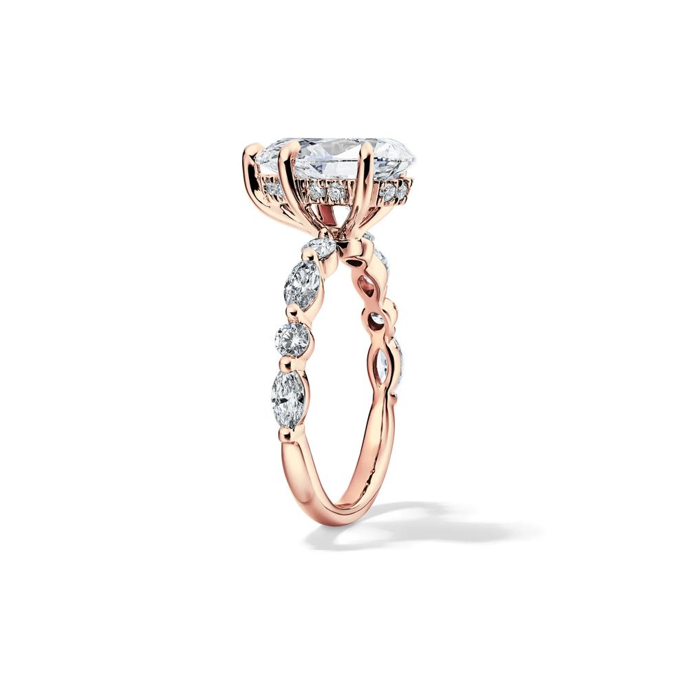 Alma Lab Grown Diamond Engagement Ring in 18K Rose Gold (3 3/4 ct. tw.) – Image 3 of 4
