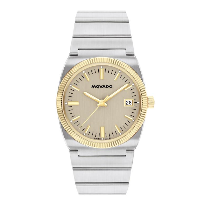 Heritage Ondoplan Watch With Grey Dial and Stainless Steel Bracelet – Image 1 of 3