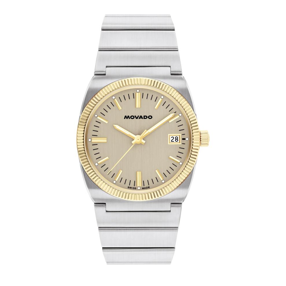 Heritage Ondoplan Watch With Grey Dial and Stainless Steel Bracelet – Image 1 of 3