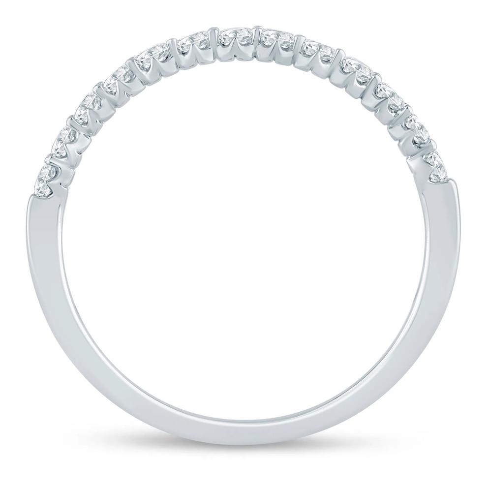 Lab Grown Diamond Round Anniversary Band in 10K White Gold (1/3 ct. tw.) – Image 2 of 3