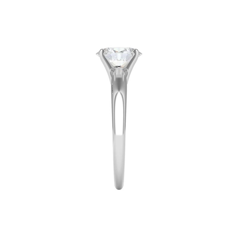 1 ct. tw. Diamond Oval Solitaire Engagement Ring in 14K White Gold – Image 3 of 3