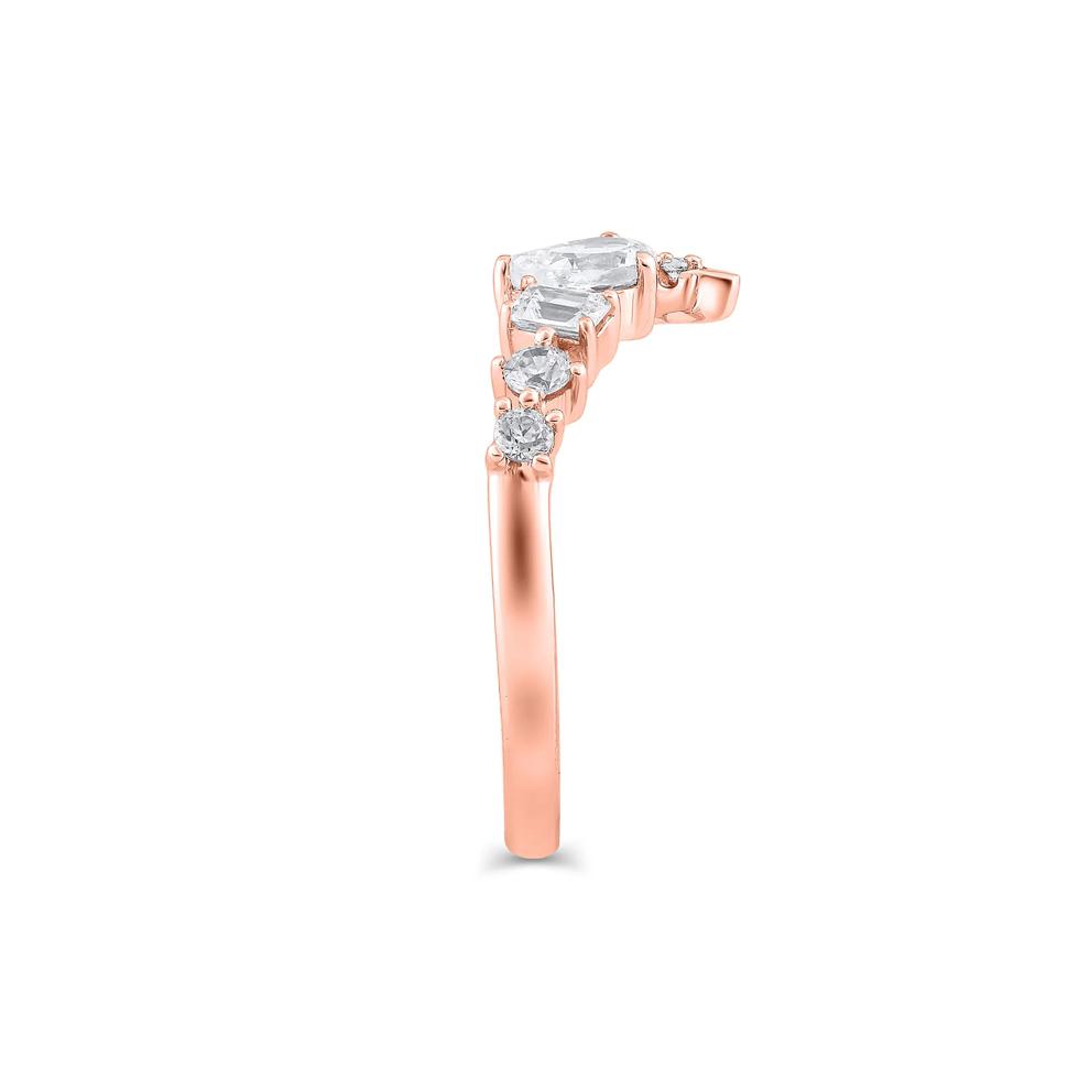 Lab Grown Diamond Mixed-Shape Contour Band in 14K Rose Gold (3/4 ct. tw.) – Image 3 of 3