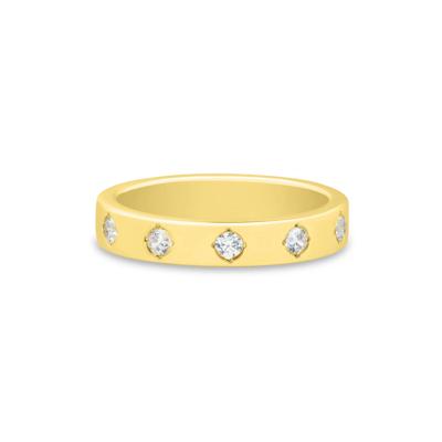 Lab Grown Diamond Five-Stone Band in Vermeil (1/5 ct. tw.)