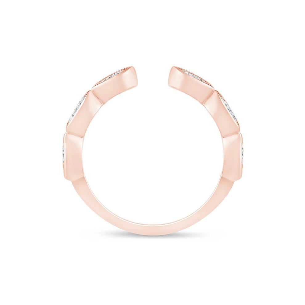 Lab Grown Diamond Marquise Open band in 14K Rose Gold (5/8 ct. tw.) – Image 2 of 3