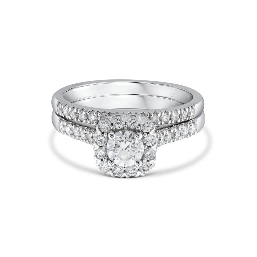Lab Grown Diamond Engagement Ring Set in 10K White Gold (1 ct. tw.)  – Image 1 of 6