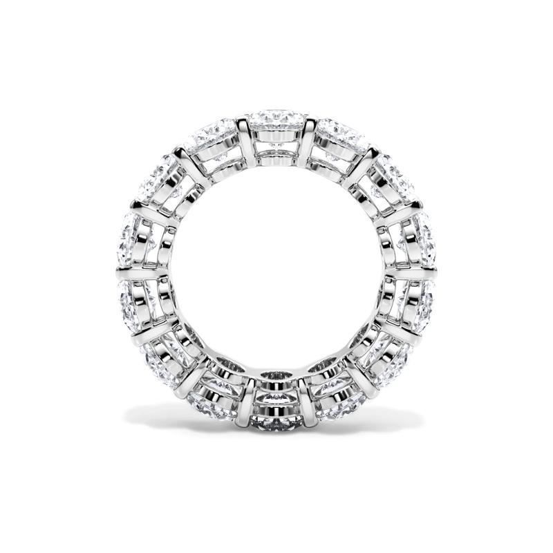 Lab Grown Diamond Oval Eternity Band in 18K White Gold &#40;10 1/2 ct. tw.&#41; – Image 2 of 4