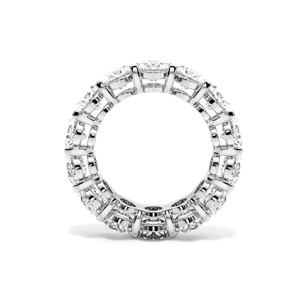 Lab Grown Diamond Oval Eternity Band in 18K White Gold (10 1/2 ct. tw.) – Image 2 of 4