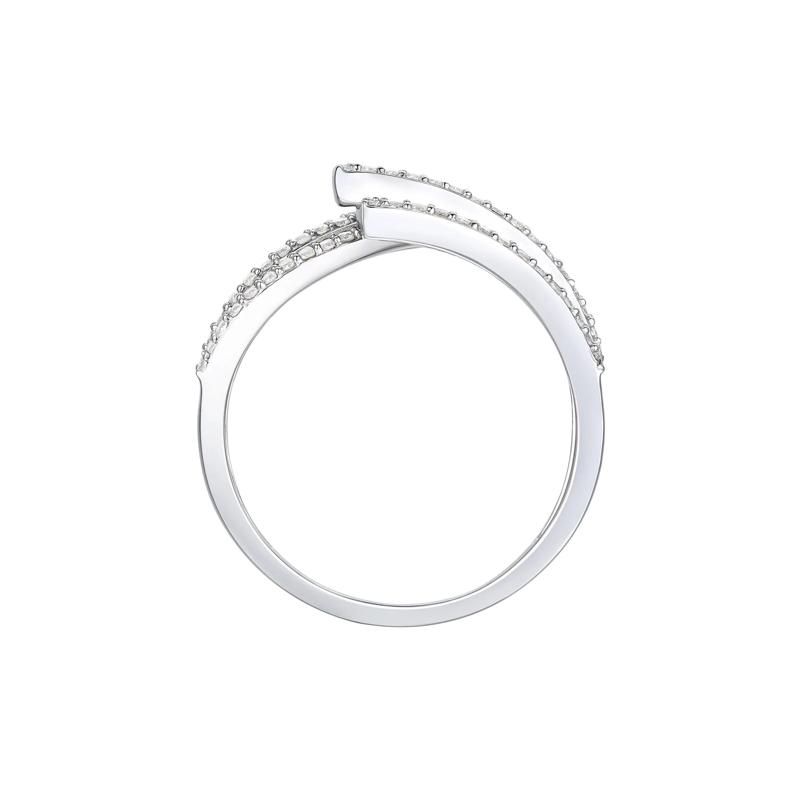 Blue Sapphire and Diamond Ring in 10K White Gold &#40;1/2 ct. tw.&#41; – Image 2 of 3