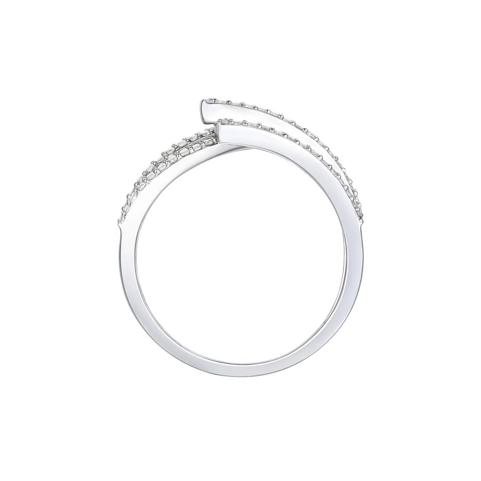 Blue Sapphire and Diamond Ring in 10K White Gold (1/2 ct. tw.) – Image 2 of 3