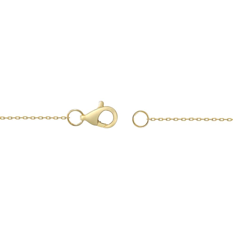 Peridot &amp; Diamond Accent Pendant Necklace in 10K Yellow Gold – Image 4 of 4