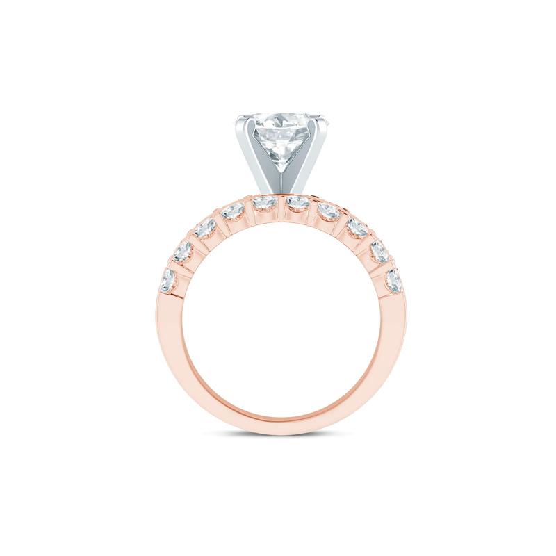 Lab Grown Diamond Semi-Mount Engagement Ring in 14K Rose Gold (1 1/2 ct. tw.) (Setting Only) – Image 3 of 6