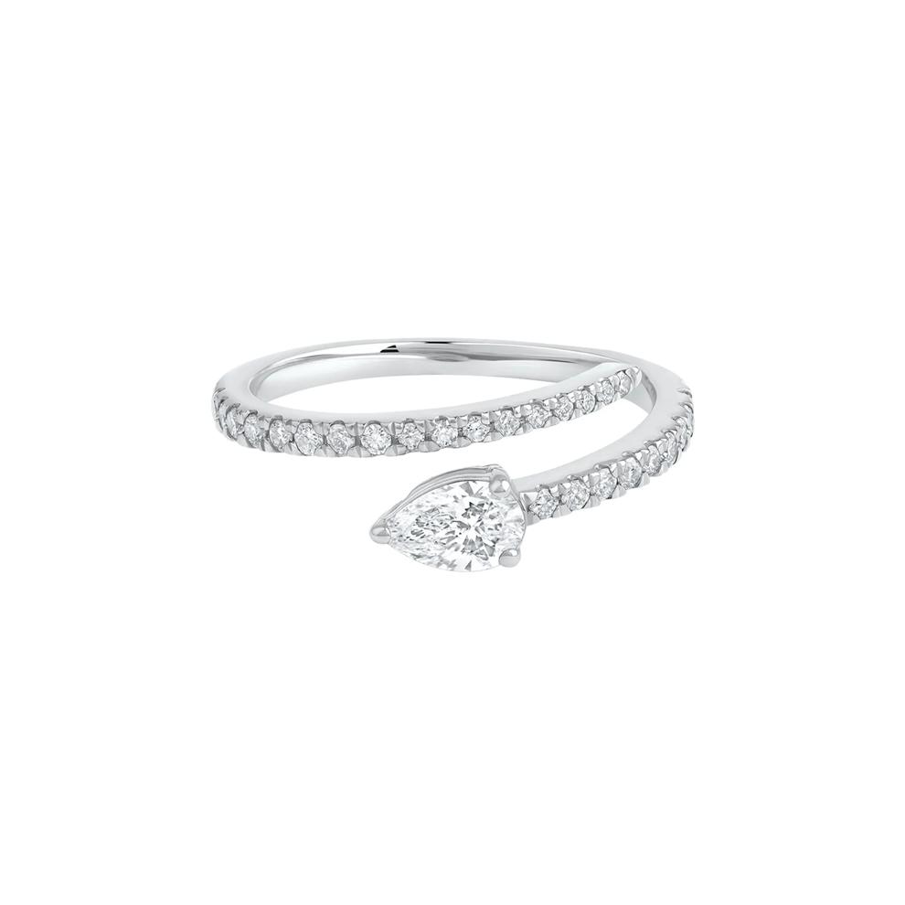 Kiki Lab Grown Diamond Wrap Wedding Band in 14K White Gold (5/8 ct. tw.)  – Image 1 of 5
