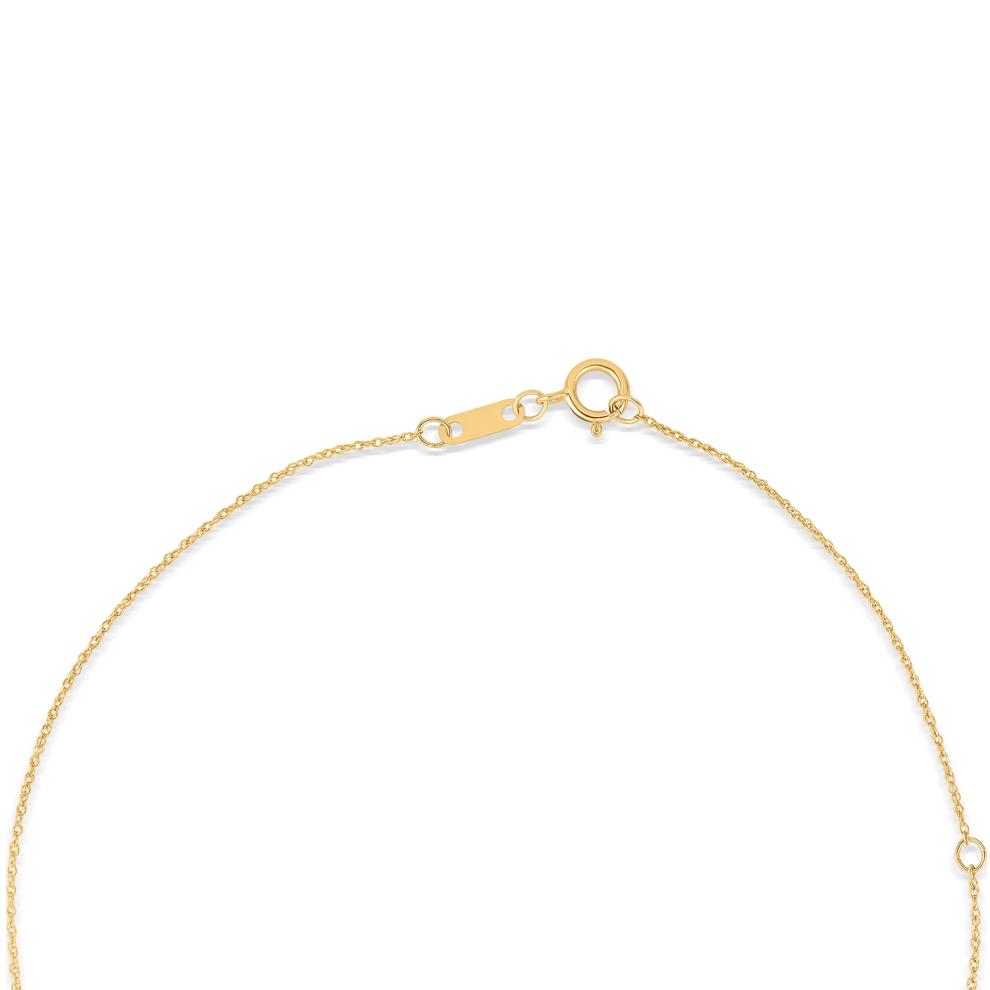 Peridot &amp; Diamond Halo Pendant Necklace in 10K Yellow Gold (1/4 ct. tw.) – Image 2 of 4
