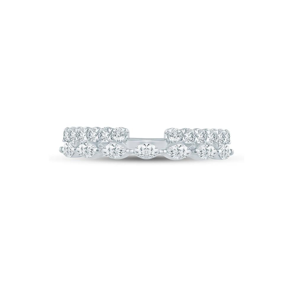 Lab Grown Diamond Open Multi-Row Band in 14K White Gold (1/2 ct. tw.) – Image 1 of 3