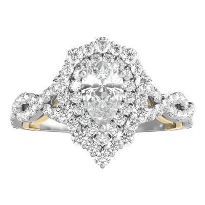 Doris Pear-Shaped Diamond Engagement Ring in 14K Gold (1 ct. tw.)