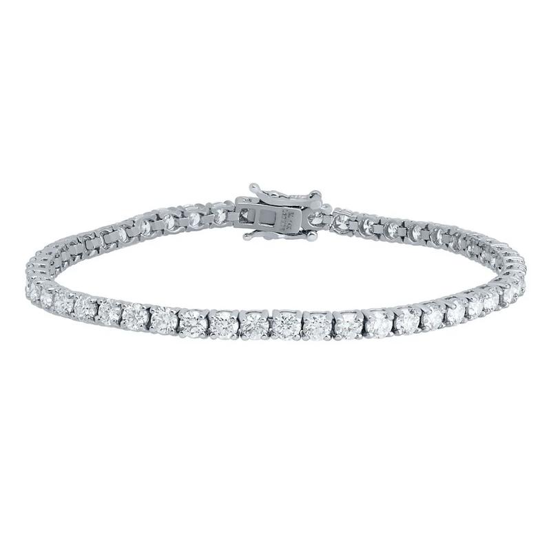 Lab Grown Diamond Tennis Bracelet in 14K White Gold &#40;6 ct. tw.&#41; – Image 1 of 1